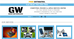 Desktop Screenshot of geeksandwireless.com